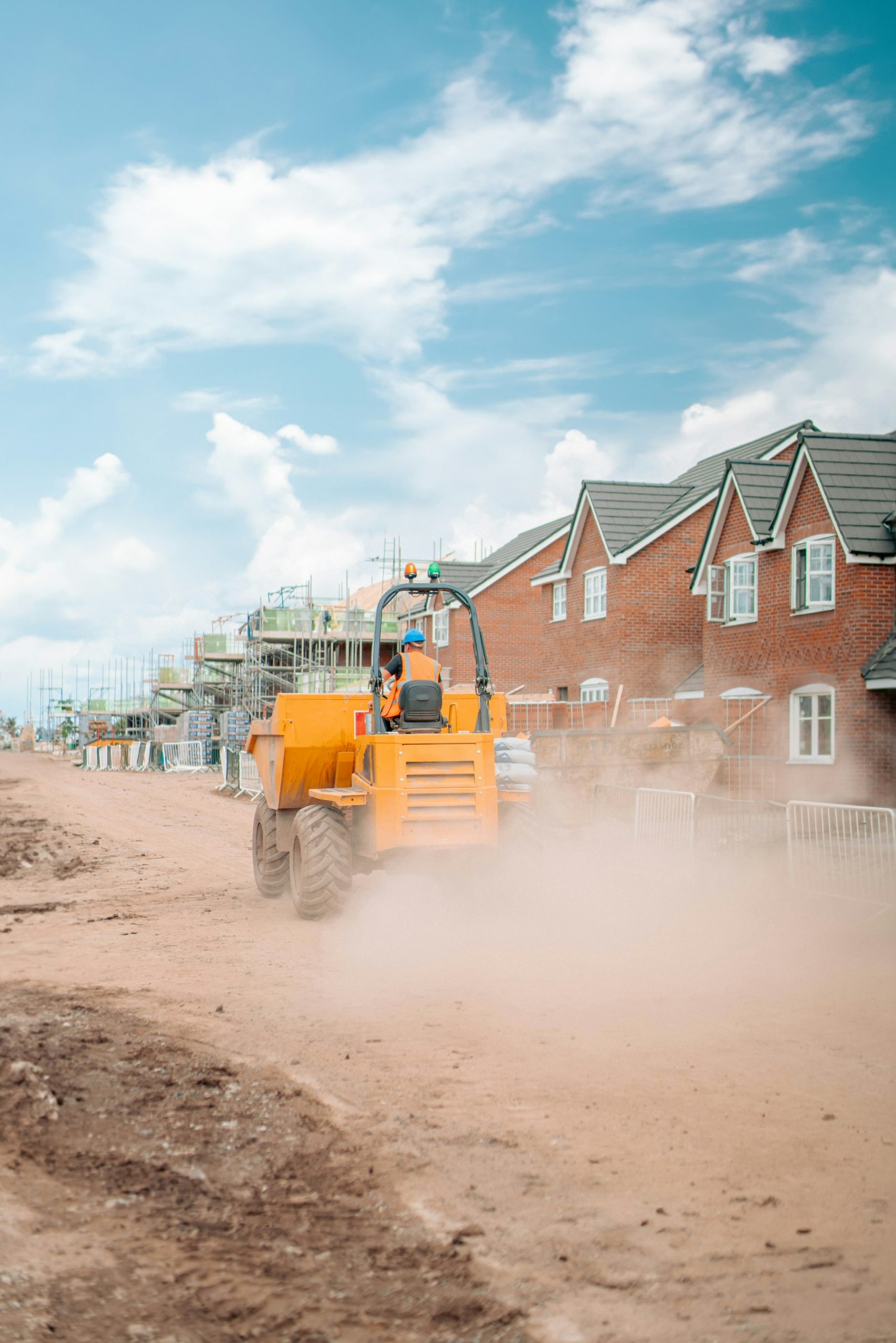Heavy truck working on a dirt site